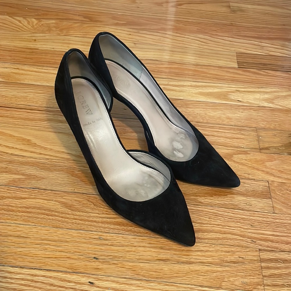 J. Crew pumps heels. Used but still good condition. Black. Size 8.5